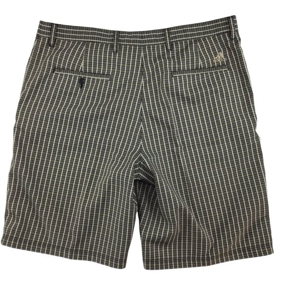 Adidas Shorts mens Golf 38 plaid black tan stretch 11 inch P16169 MCL ac… - Picture 2 of 10